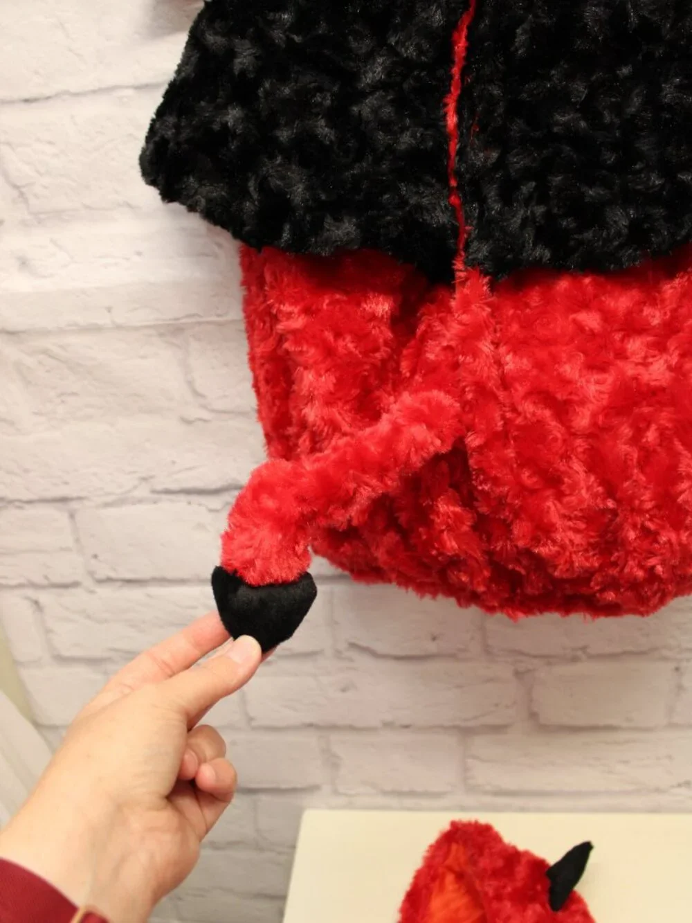 Underwraps Belly Babies Lil' Devil Medium 18-24 Months Red Plush Costume